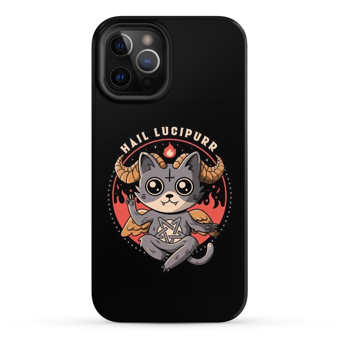 iPhone 12 Pro Max StrongFit Hail Lucipurr by eduely