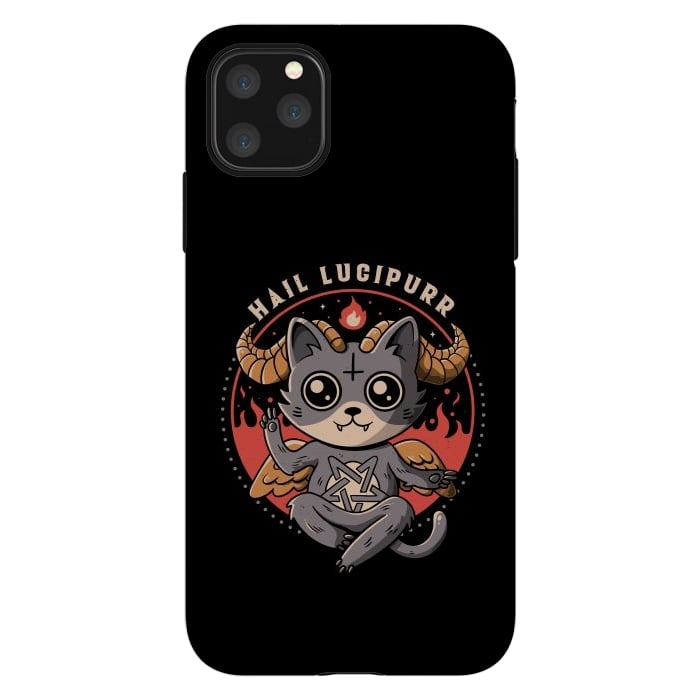 iPhone 11 Pro Max StrongFit Hail Lucipurr by eduely