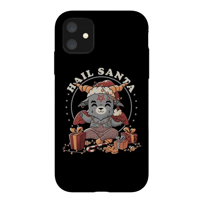 iPhone 11 StrongFit Hail Santa by eduely