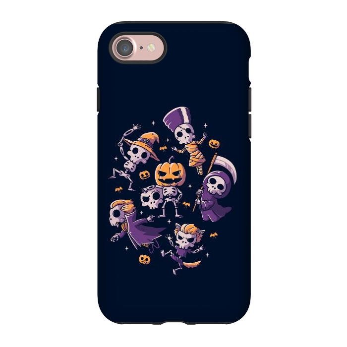 iPhone 7 StrongFit Halloween Skulls by eduely