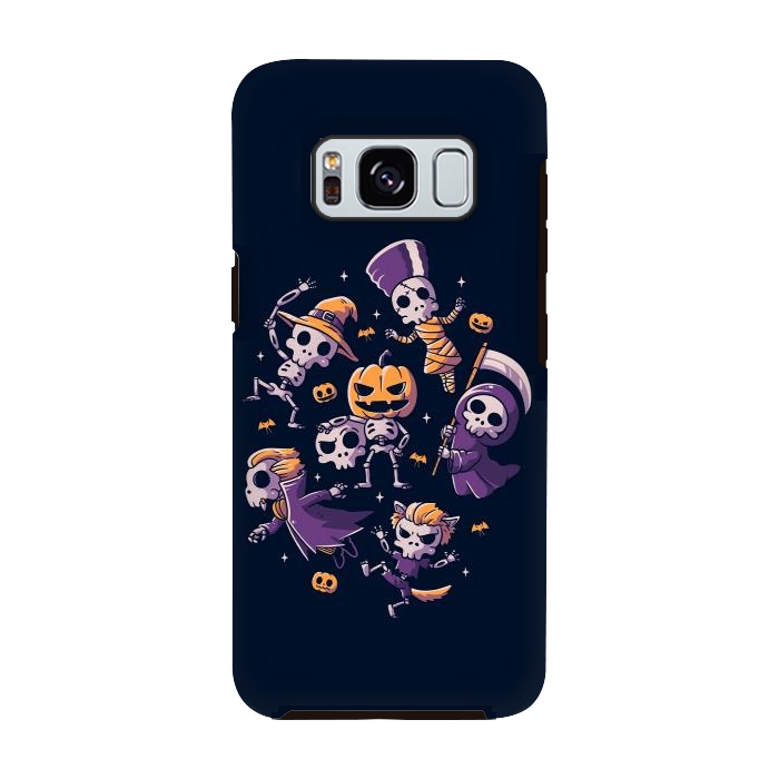 Galaxy S8 StrongFit Halloween Skulls by eduely