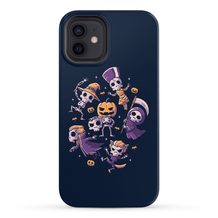 iPhone 12 StrongFit Halloween Skulls by eduely