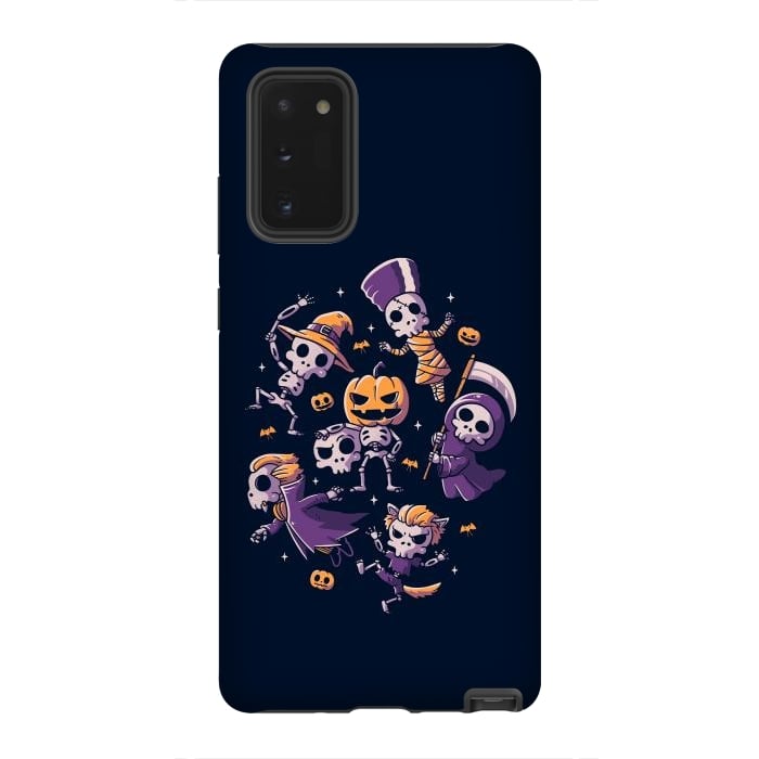 Galaxy Note 20 StrongFit Halloween Skulls by eduely