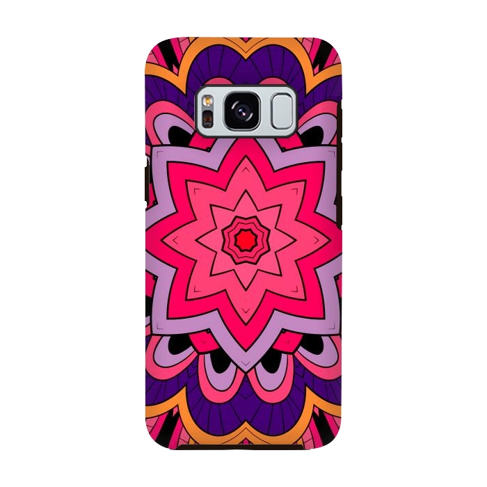 Galaxy S8 StrongFit Mandala Pattern Purple by ArtsCase