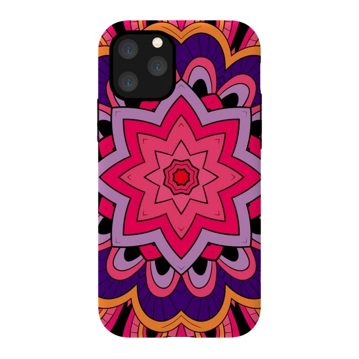 iPhone 11 Pro StrongFit Mandala Pattern Purple by ArtsCase
