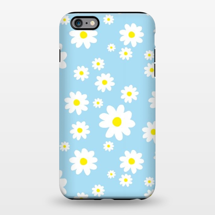 iPhone 6/6s plus StrongFit Blue Daisy Flower Pattern by Julie Erin Designs