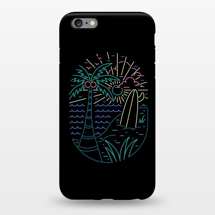 iPhone 6/6s plus StrongFit Beach Neon by Afif Quilimo