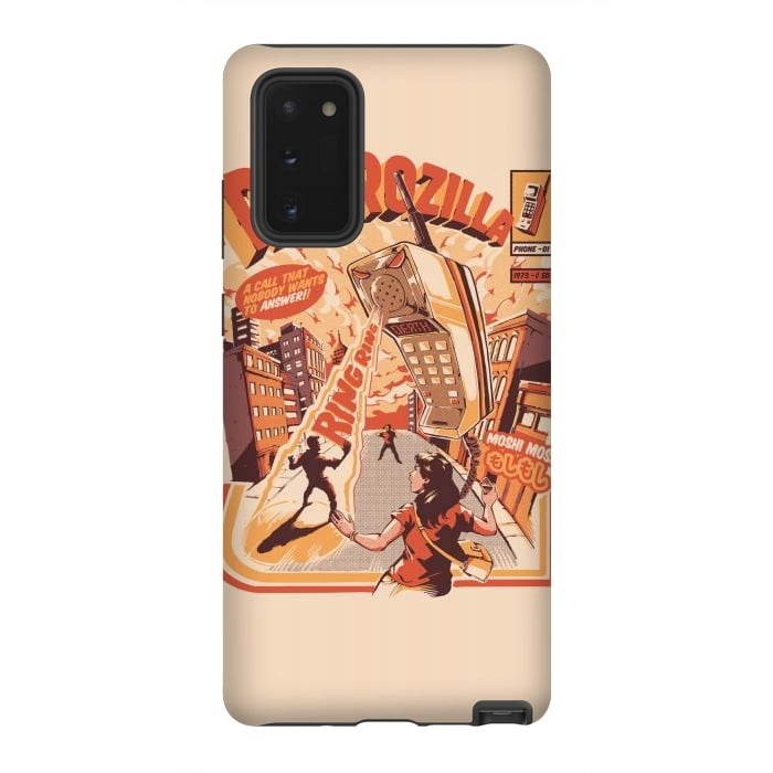 Galaxy Note 20 StrongFit  Retro Phonezilla by Ilustrata