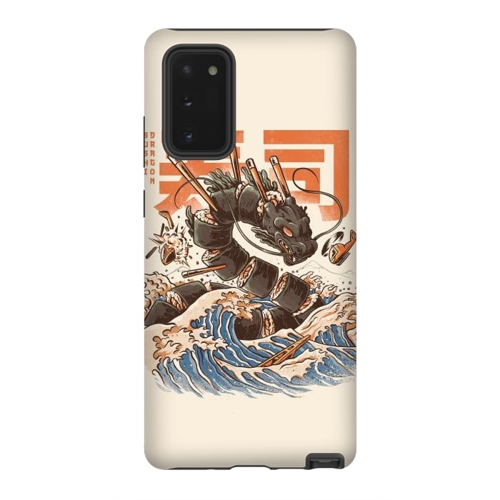 Galaxy Note 20 StrongFit Great Sushi Dragon  por Ilustrata
