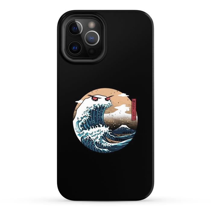iPhone 12 Pro Max StrongFit The Great Monster of Kanagawa by Vincent Patrick Trinidad