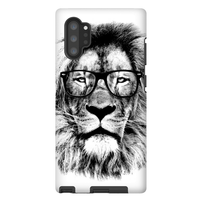 Galaxy Note 10 plus StrongFit The King Lion of The Library by Mitxel Gonzalez