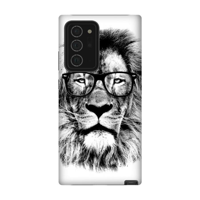 Galaxy Note 20 Ultra StrongFit The King Lion of The Library by Mitxel Gonzalez