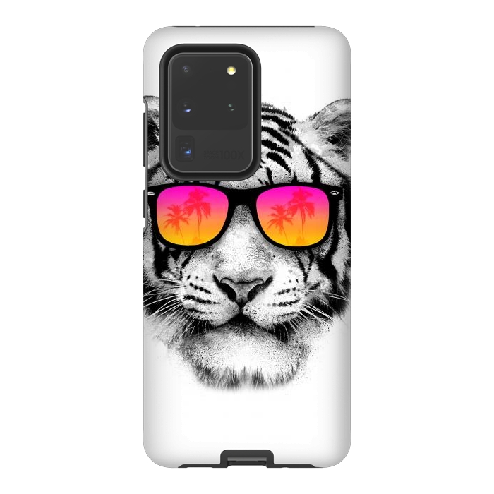 Galaxy S20 Ultra StrongFit The Coolest Tiger by Mitxel Gonzalez