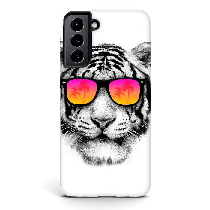 Galaxy S21 StrongFit The Coolest Tiger by Mitxel Gonzalez