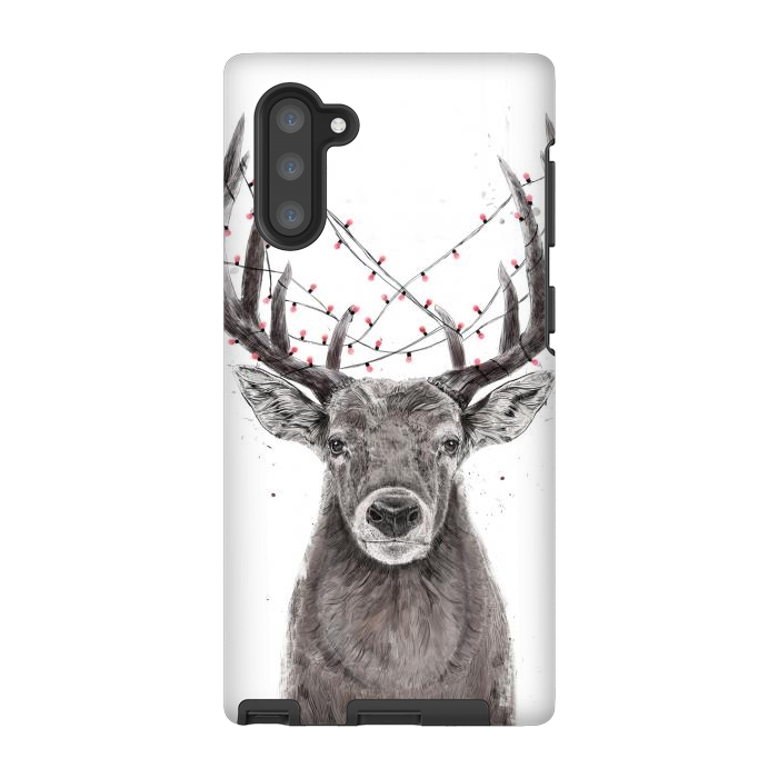 Galaxy Note 10 StrongFit Xmas deer II by Balazs Solti