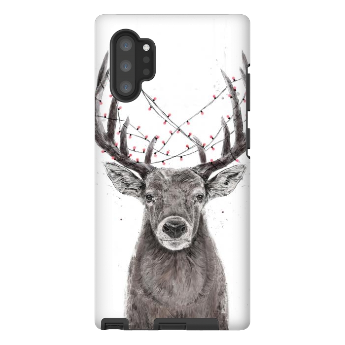Galaxy Note 10 plus StrongFit Xmas deer II by Balazs Solti
