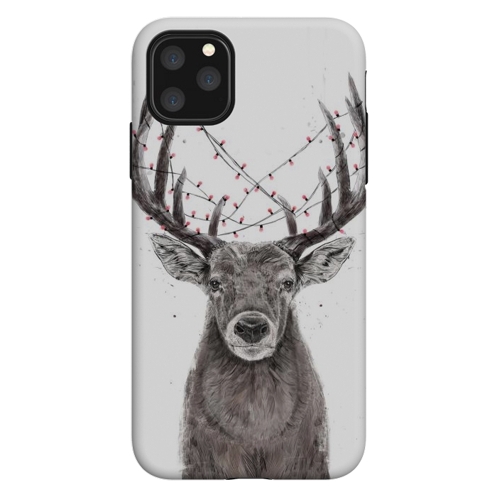 iPhone 11 Pro Max StrongFit Xmas deer II by Balazs Solti