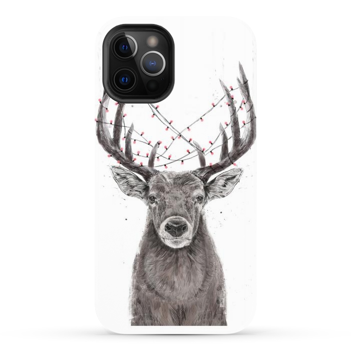 iPhone 12 Pro Max StrongFit Xmas deer II by Balazs Solti