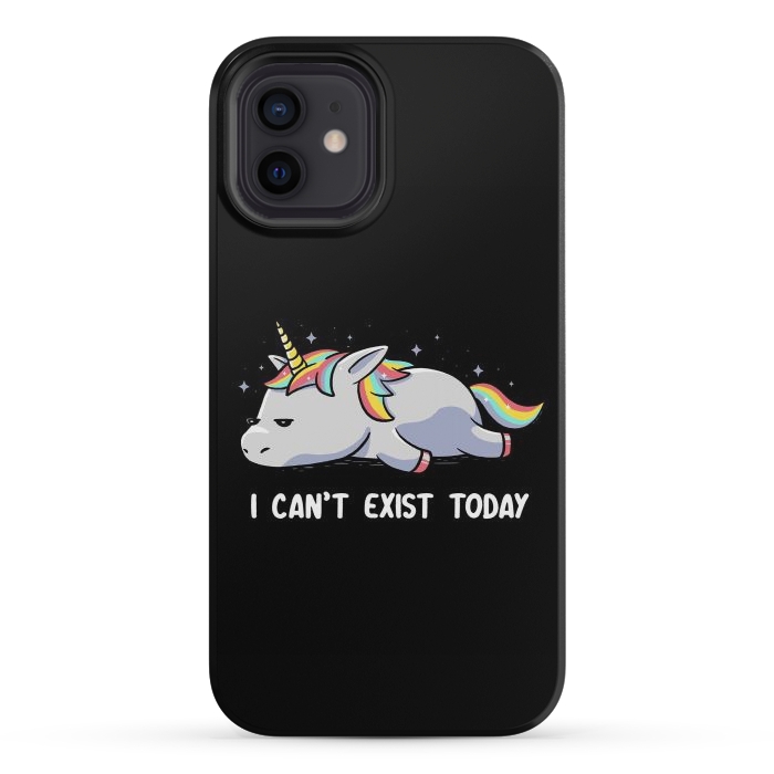 iPhone 12 mini StrongFit I Can't Exist Today by eduely