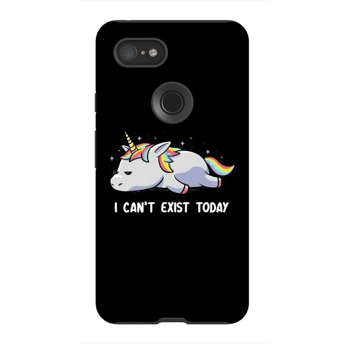 Pixel 3XL StrongFit I Can't Exist Today by eduely