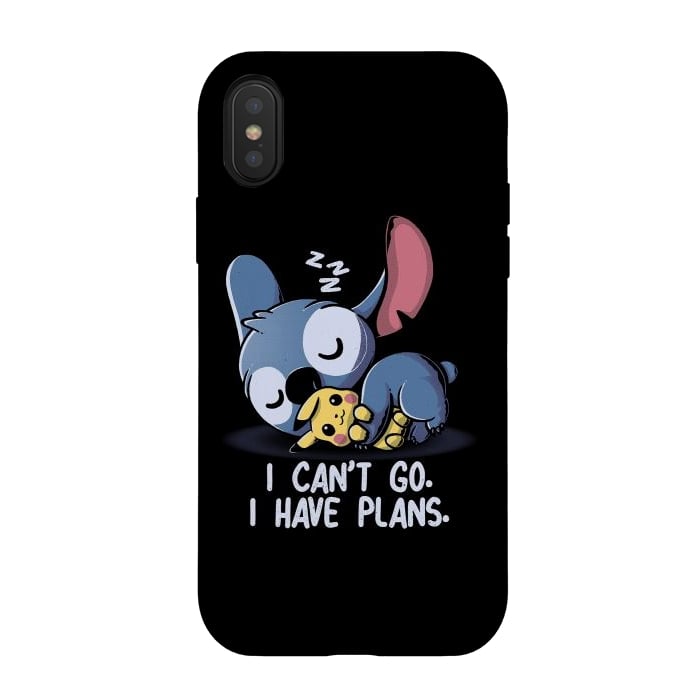 iPhone Xs / X StrongFit I Can't Go I Have Plans by eduely