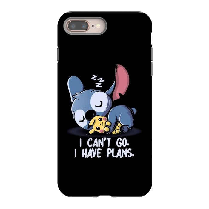 iPhone 8 plus StrongFit I Can't Go I Have Plans by eduely