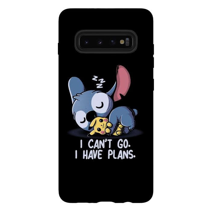 Galaxy S10 plus StrongFit I Can't Go I Have Plans by eduely