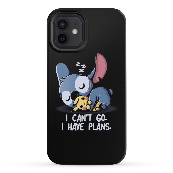 iPhone 12 mini StrongFit I Can't Go I Have Plans by eduely