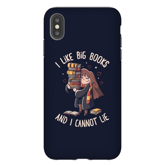 iPhone Xs Max StrongFit I Like Big Books by eduely