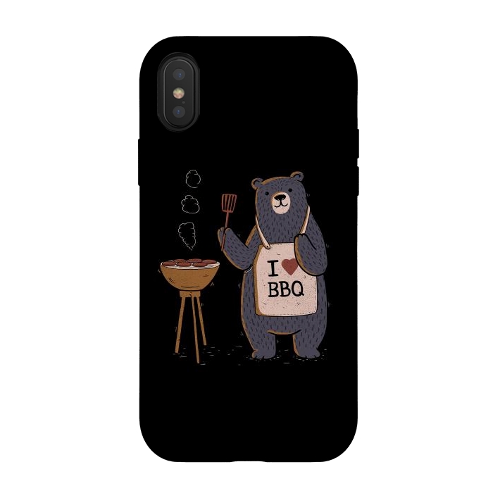 iPhone Xs / X StrongFit I Love BBQ- by eduely