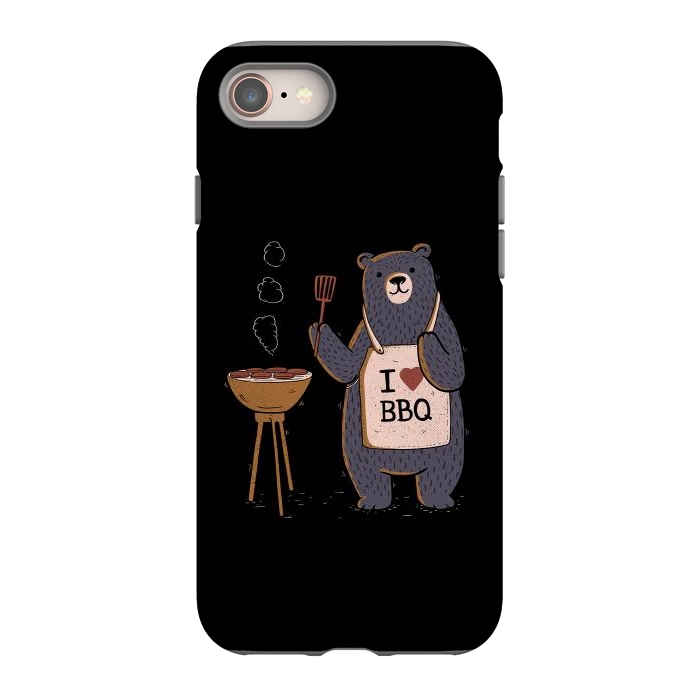 iPhone 8 StrongFit I Love BBQ- by eduely