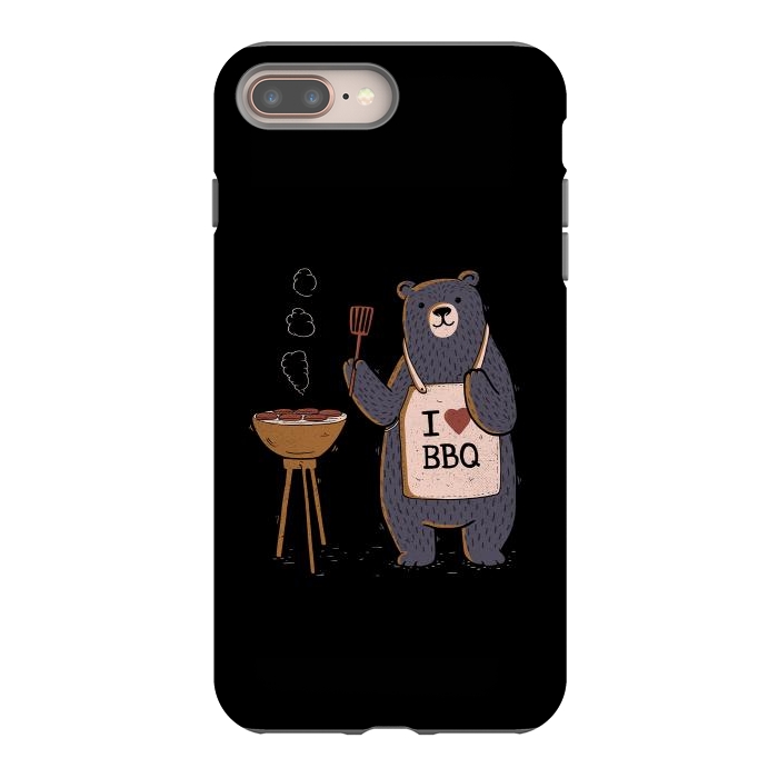 iPhone 8 plus StrongFit I Love BBQ- by eduely