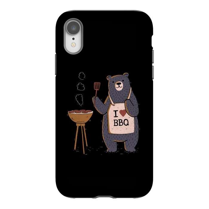 iPhone Xr StrongFit I Love BBQ- by eduely