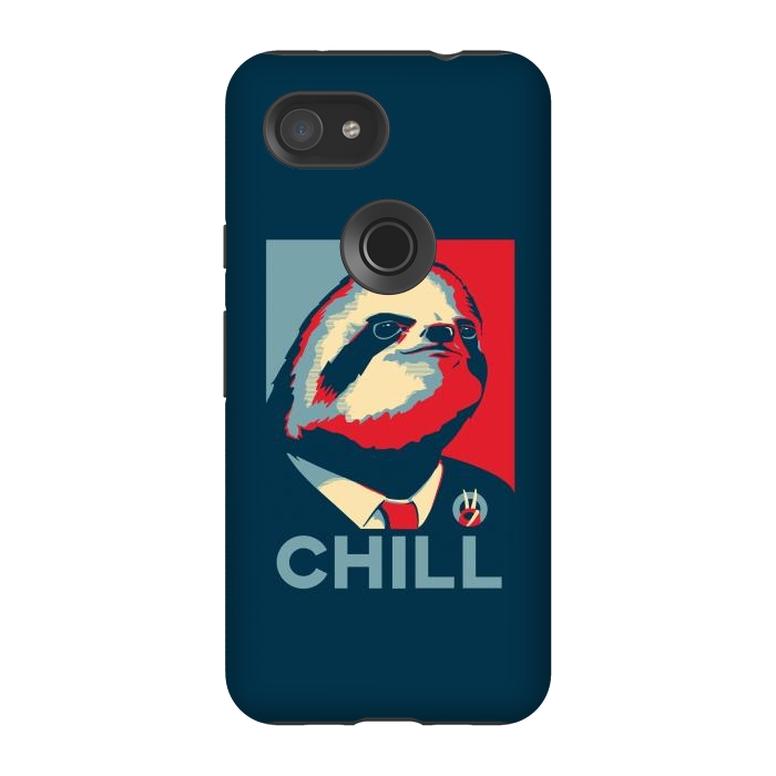 Pixel 3A StrongFit Sloth For President by Grant Stephen Shepley