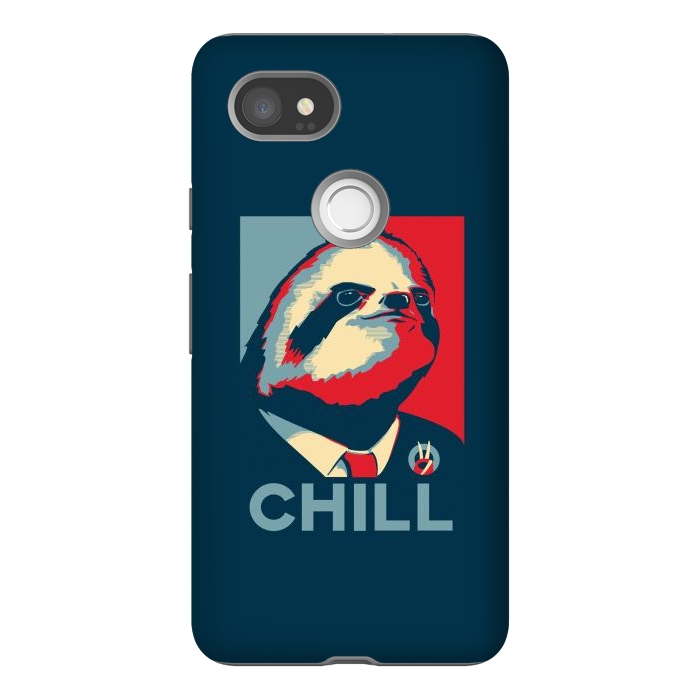 Pixel 2XL StrongFit Sloth For President by Grant Stephen Shepley