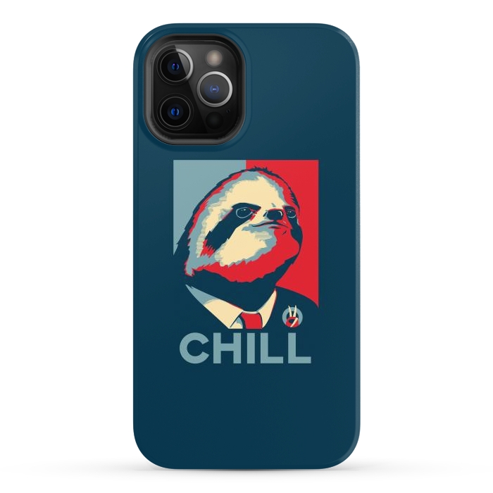 iPhone 12 Pro Max StrongFit Sloth For President by Grant Stephen Shepley