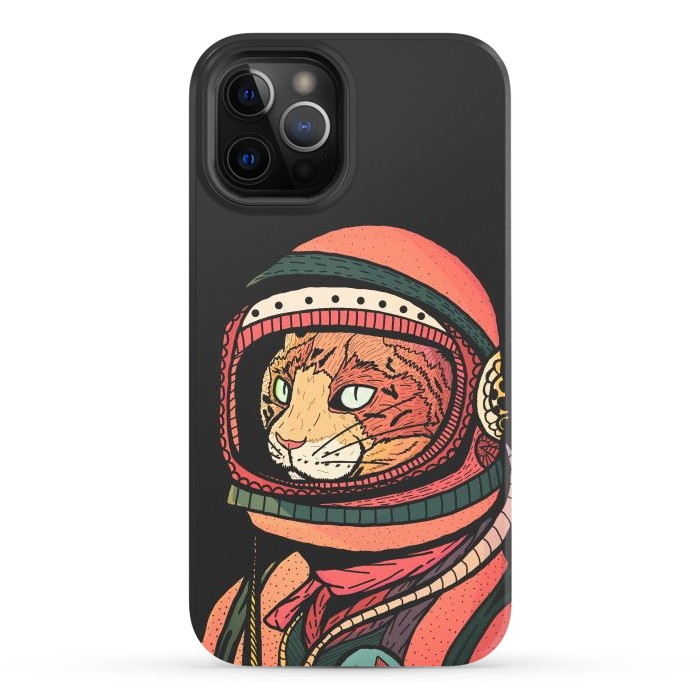 iPhone 12 Pro Max StrongFit The ginger space cat by Steve Wade (Swade)