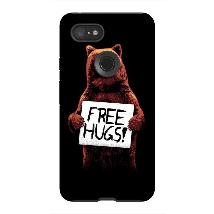 Pixel 3XL StrongFit Free Hugs by Mitxel Gonzalez
