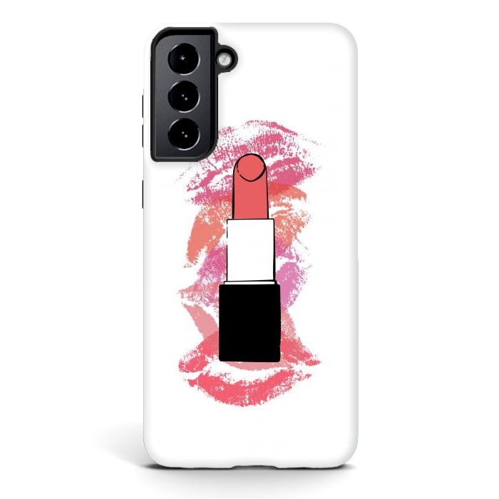Galaxy S21 plus StrongFit Lipstick Kisses by Martina