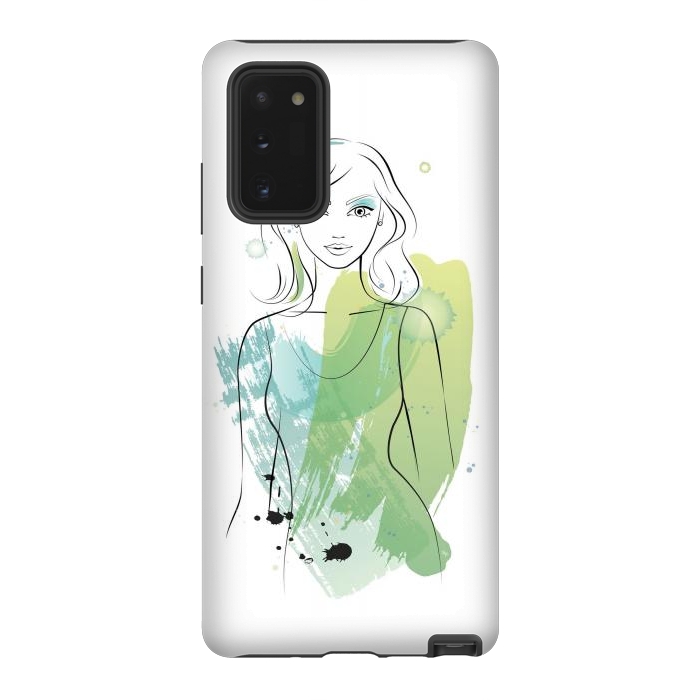Galaxy Note 20 StrongFit Watercolour girl by Martina