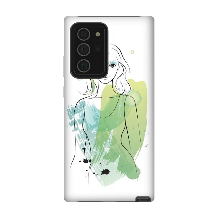Galaxy Note 20 Ultra StrongFit Watercolour girl by Martina
