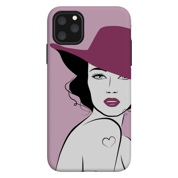 iPhone 11 Pro Max StrongFit Woman in a hat by Martina