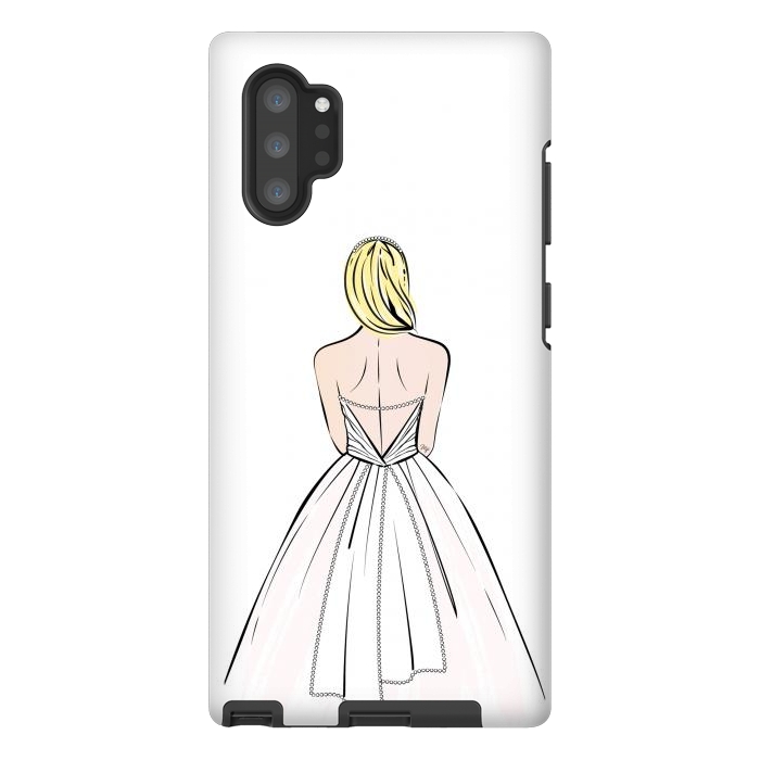 Galaxy Note 10 plus StrongFit Elegant bride illustration by Martina