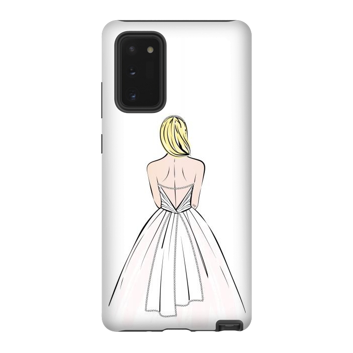 Galaxy Note 20 StrongFit Elegant bride illustration by Martina