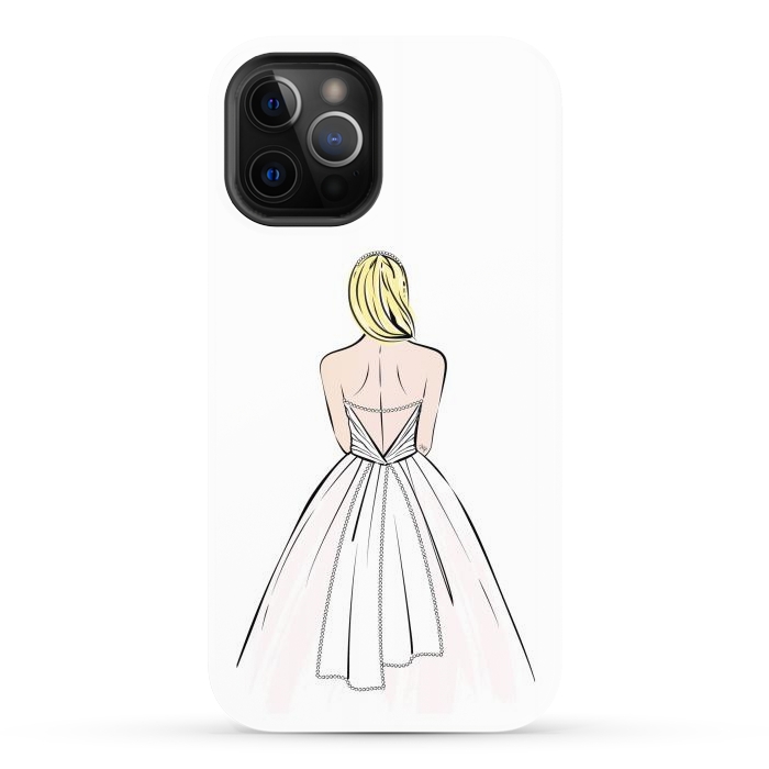 iPhone 12 Pro Max StrongFit Elegant bride illustration by Martina