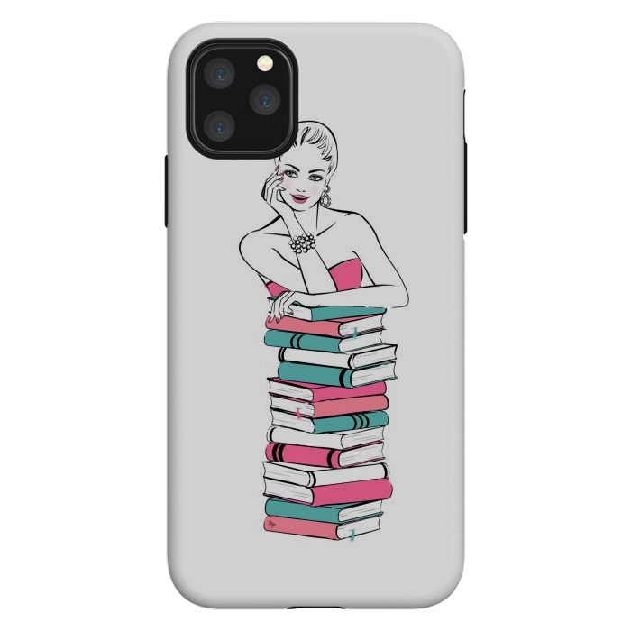 iPhone 11 Pro Max StrongFit Lady Bookworm by Martina