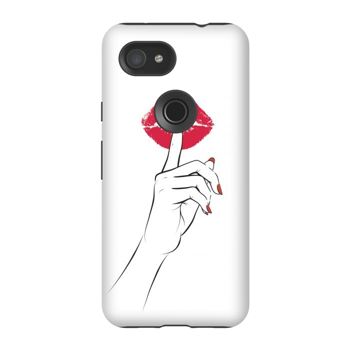 Pixel 3A StrongFit Red Lips Secret by Martina