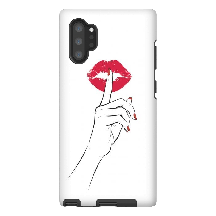 Galaxy Note 10 plus StrongFit Red Lips Secret by Martina