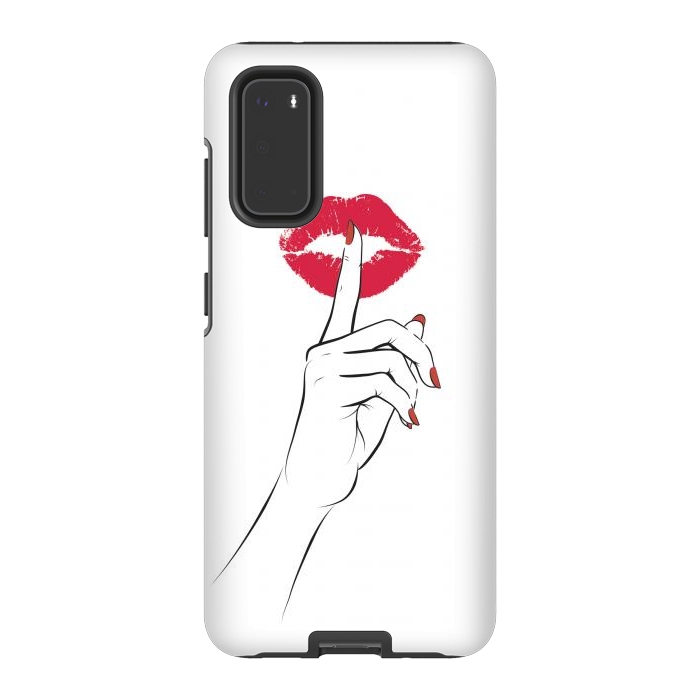Galaxy S20 StrongFit Red Lips Secret by Martina