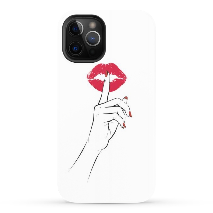 iPhone 12 Pro Max StrongFit Red Lips Secret by Martina